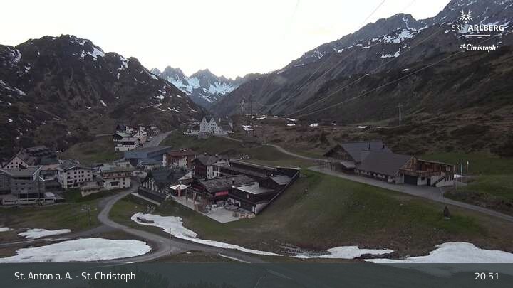 Archiv Foto Webcam St. Christoph am Arlberg
