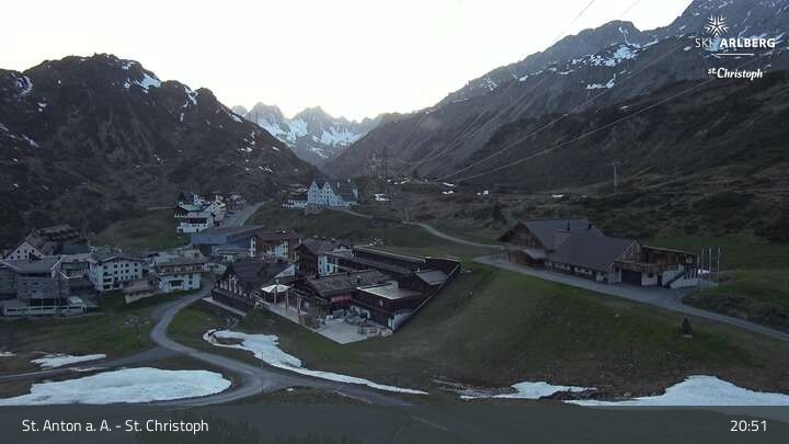 Archiv Foto Webcam St. Christoph am Arlberg