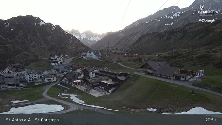 Archiv Foto Webcam St. Christoph am Arlberg