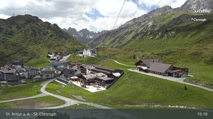 Archiv Foto Webcam St. Christoph am Arlberg