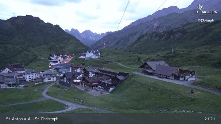 Archiv Foto Webcam St. Christoph am Arlberg