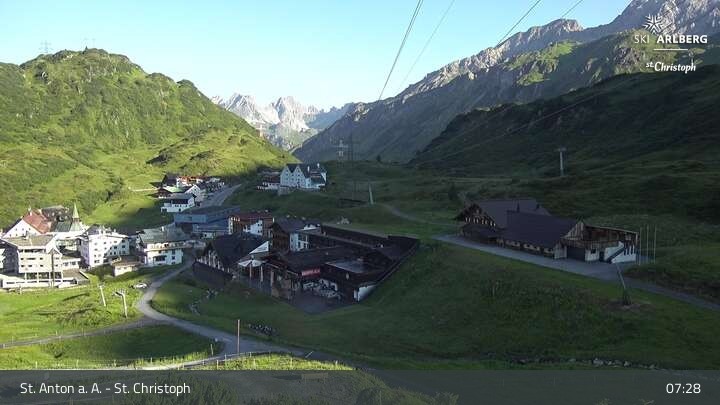 Archived image Webcam St. Christoph (Arlberg mountain)