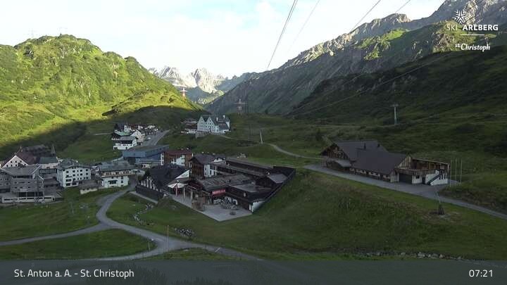 Archived image Webcam St. Christoph (Arlberg mountain)