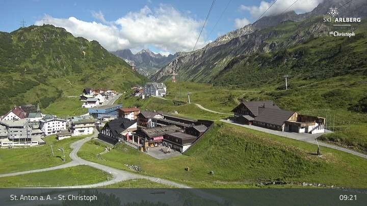 Archiv Foto Webcam St. Christoph am Arlberg