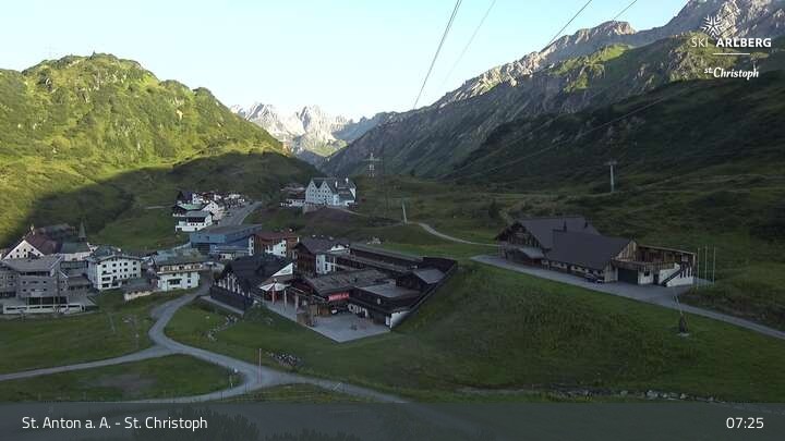 Archiv Foto Webcam St. Christoph am Arlberg