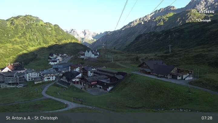 Archiv Foto Webcam St. Christoph am Arlberg