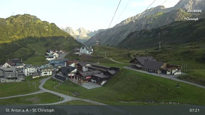 Archiv Foto Webcam St. Christoph am Arlberg