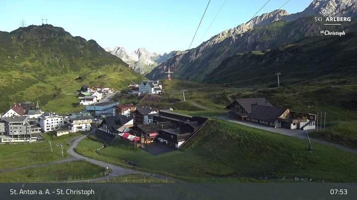 Archiv Foto Webcam St. Christoph am Arlberg