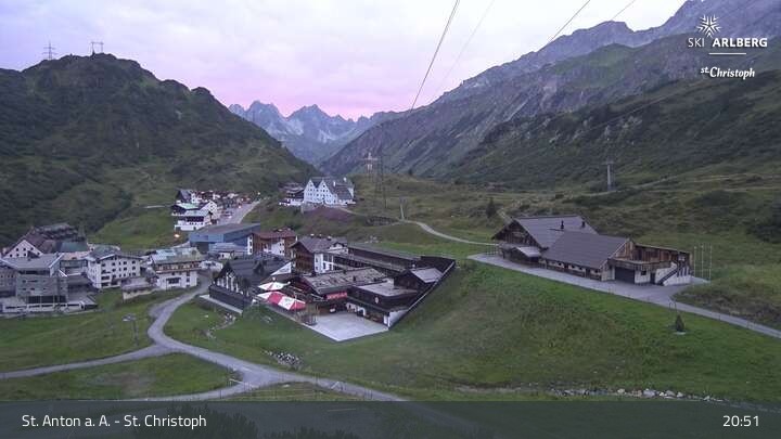 Archived image Webcam St. Christoph (Arlberg mountain)