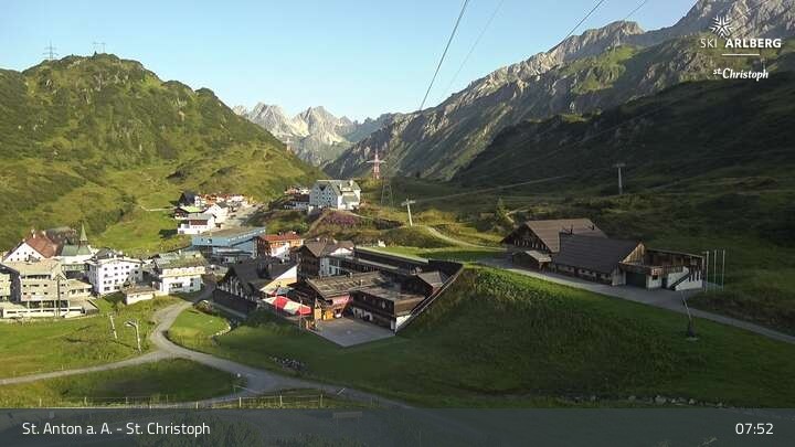 Archived image Webcam St. Christoph (Arlberg mountain)