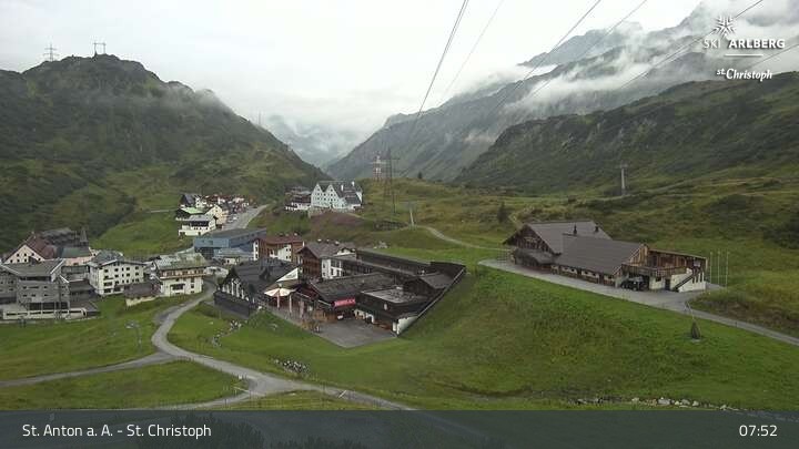 Archiv Foto Webcam St. Christoph am Arlberg