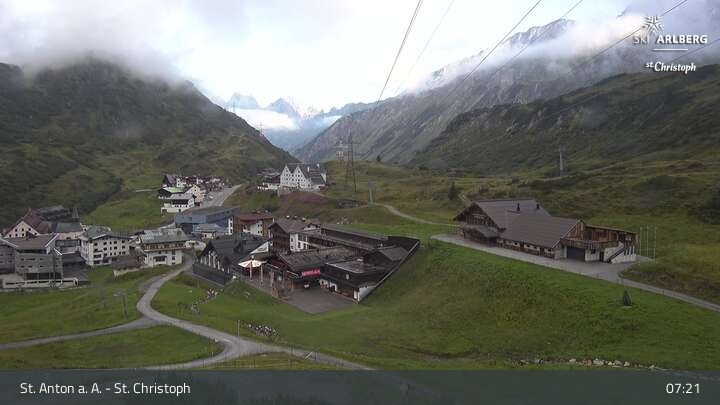 Archiv Foto Webcam St. Christoph am Arlberg