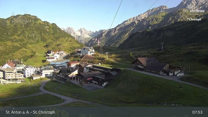Archiv Foto Webcam St. Christoph am Arlberg