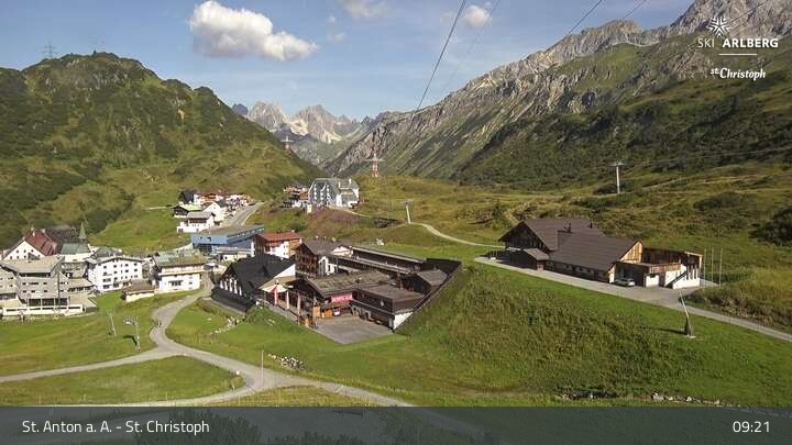 Archiv Foto Webcam St. Christoph am Arlberg