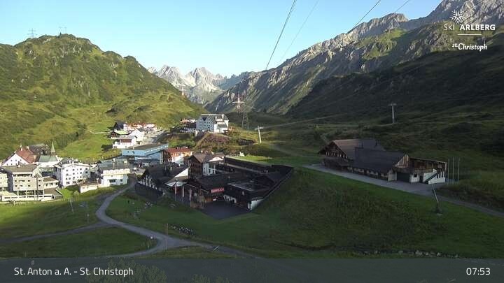 Archiv Foto Webcam St. Christoph am Arlberg