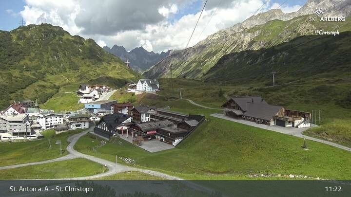 Archiv Foto Webcam St. Christoph am Arlberg