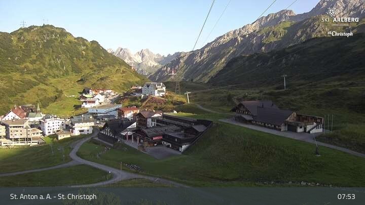 Archiv Foto Webcam St. Christoph am Arlberg
