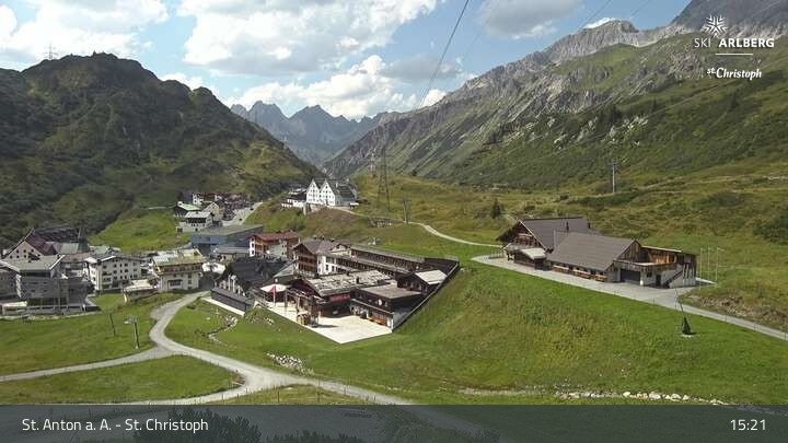 Archiv Foto Webcam St. Christoph am Arlberg