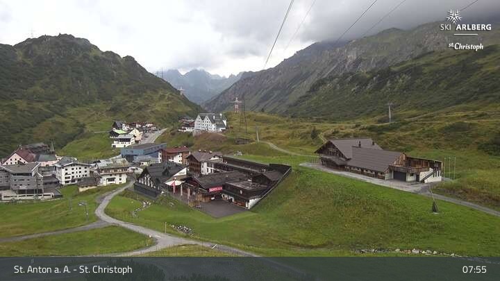 Archiv Foto Webcam St. Christoph am Arlberg