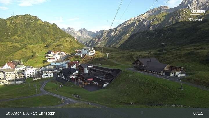 Archiv Foto Webcam St. Christoph am Arlberg