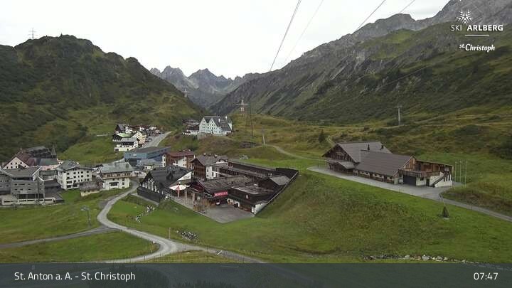 Archiv Foto Webcam St. Christoph am Arlberg