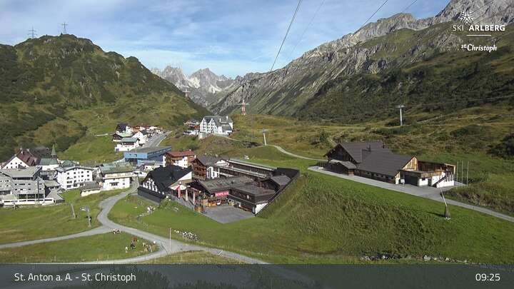 Archiv Foto Webcam St. Christoph am Arlberg
