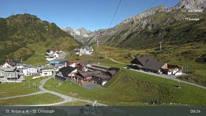 Archived image Webcam St. Christoph (Arlberg mountain)
