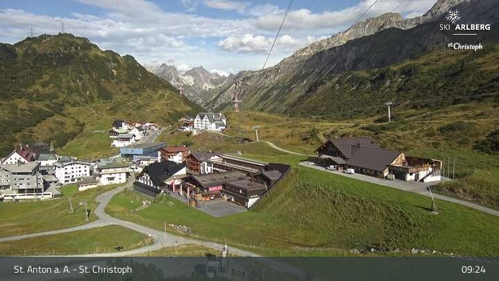Archiv Foto Webcam St. Christoph am Arlberg