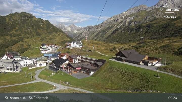 Archiv Foto Webcam St. Christoph am Arlberg
