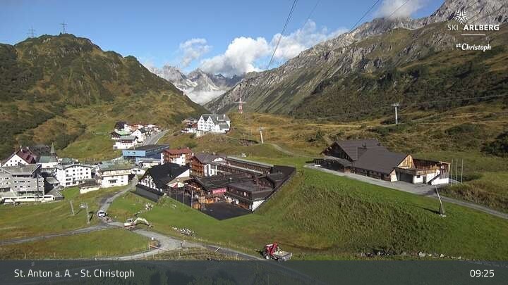 Archiv Foto Webcam St. Christoph am Arlberg
