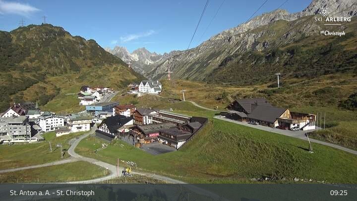Archiv Foto Webcam St. Christoph am Arlberg