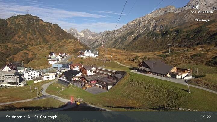Archiv Foto Webcam St. Christoph am Arlberg