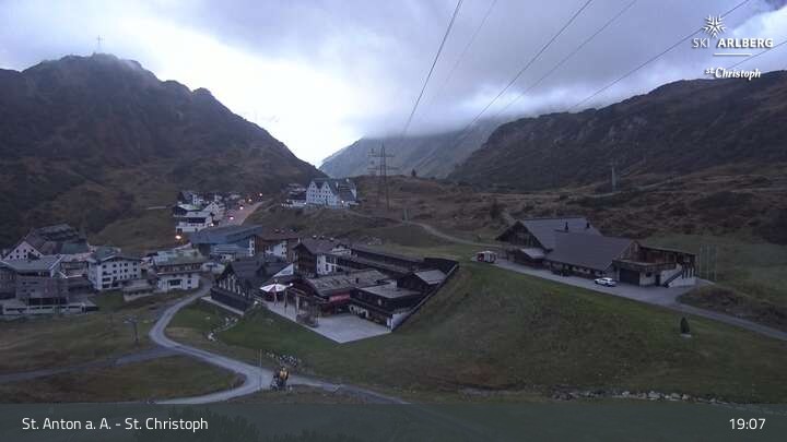 Archiv Foto Webcam St. Christoph am Arlberg