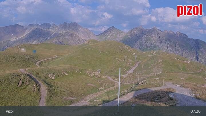 Archived image Webcam Laufböden: Bergstation