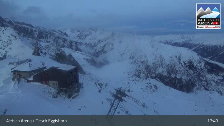 Archived image Webcam Top station Fiescheralp-Eggishorn (Wallis)
