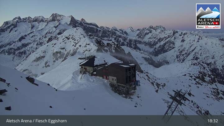 Archiv Foto Webcam Bergstation Fiescheralp-Eggishorn (Wallis)