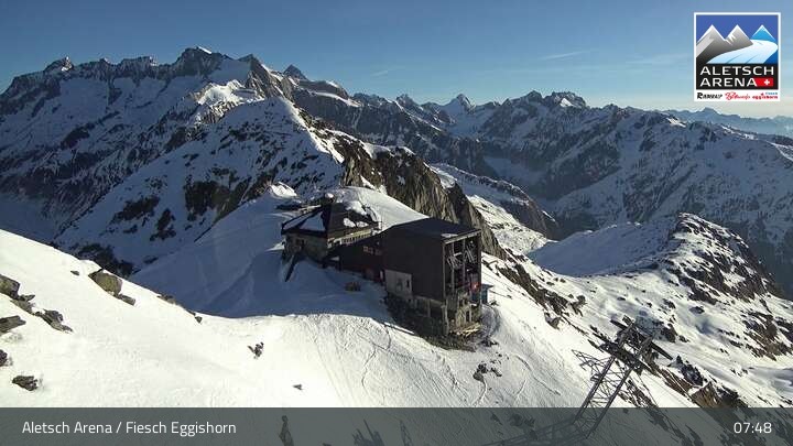 Archiv Foto Webcam Bergstation Fiescheralp-Eggishorn (Wallis)