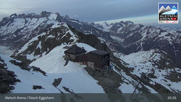 Archiv Foto Webcam Bergstation Fiescheralp-Eggishorn (Wallis)