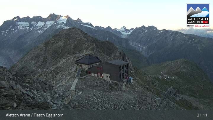 Archived image Webcam Top station Fiescheralp-Eggishorn (Wallis)