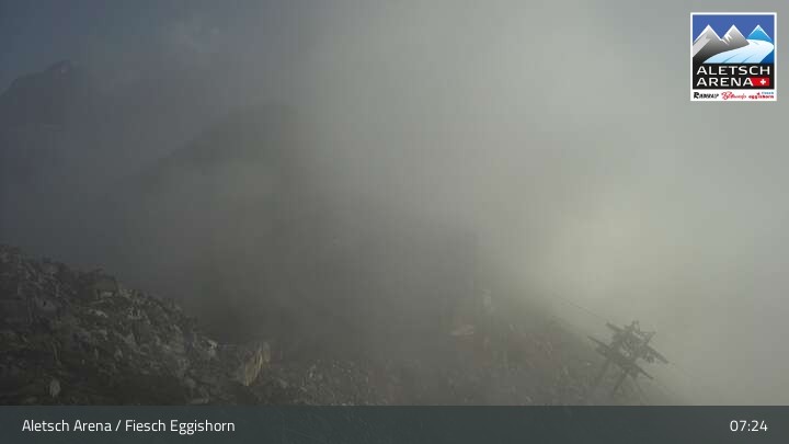Archived image Webcam Top station Fiescheralp-Eggishorn (Wallis)