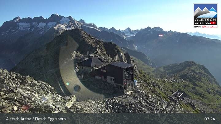 Archiv Foto Webcam Bergstation Fiescheralp-Eggishorn (Wallis)