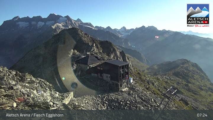 Archived image Webcam Top station Fiescheralp-Eggishorn (Wallis)