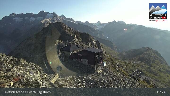 Archiv Foto Webcam Bergstation Fiescheralp-Eggishorn (Wallis)
