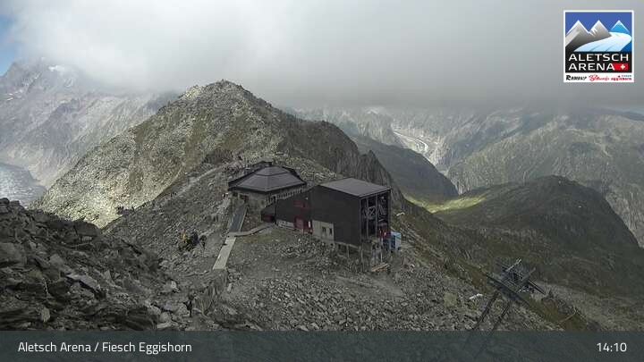 Archiv Foto Webcam Bergstation Fiescheralp-Eggishorn (Wallis)