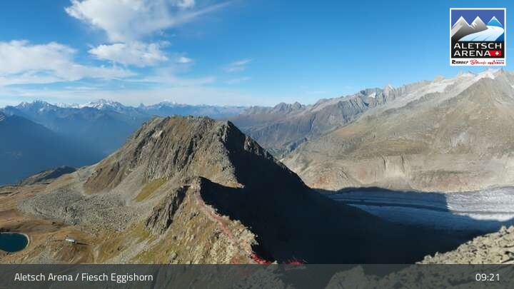 Archiv Foto Webcam Bergstation Fiescheralp-Eggishorn (Wallis)