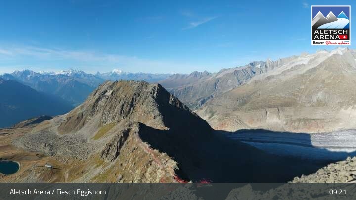 Archiv Foto Webcam Bergstation Fiescheralp-Eggishorn (Wallis)