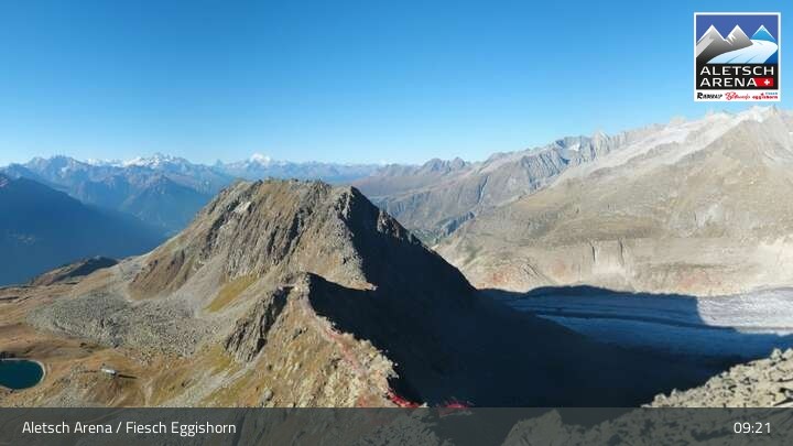 Archiv Foto Webcam Bergstation Fiescheralp-Eggishorn (Wallis)