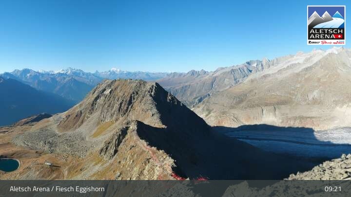 Archiv Foto Webcam Bergstation Fiescheralp-Eggishorn (Wallis)