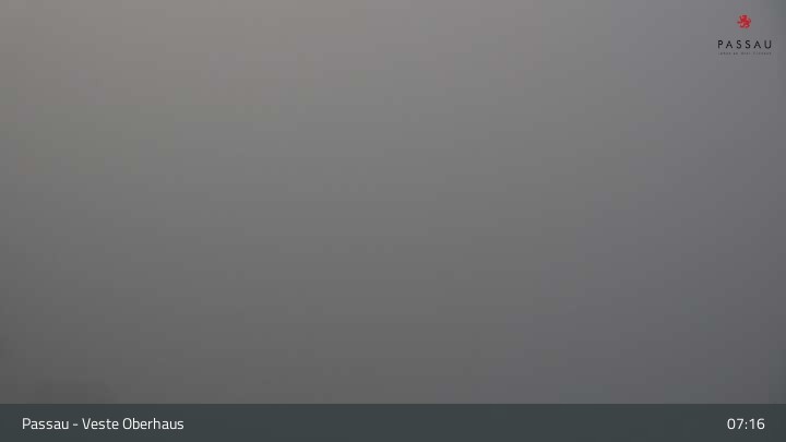 Archiv Foto Webcam Passau: Panoramablick auf Donau, Ortspitze und Altstadt