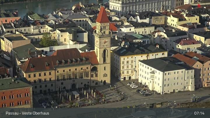Archived image Webcam Passau City Centre and Danube